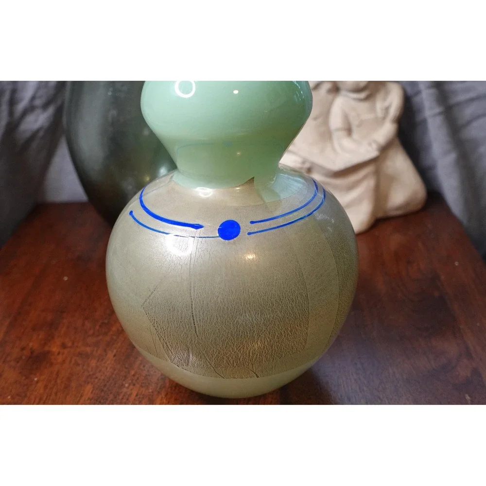 Vintage Richard Jones Large gourd‎ like shape hand blown art glass vase